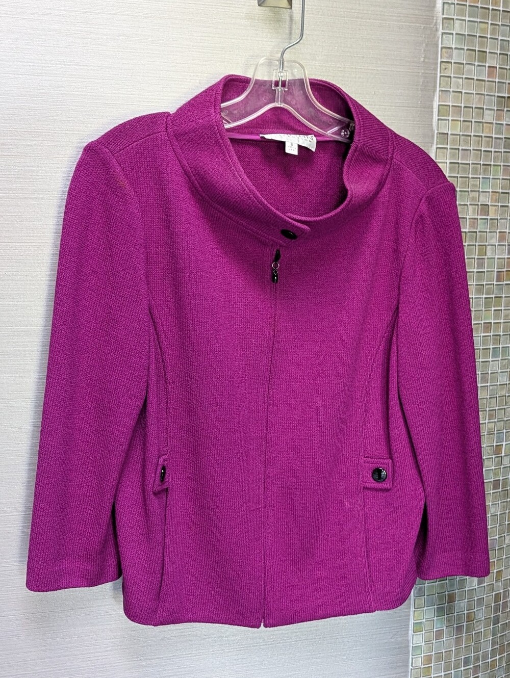 ST JOHN COLLECTION boxy knit jacket 8